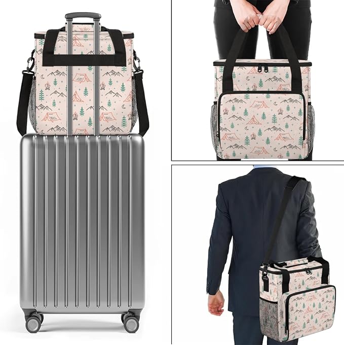 Camping Coffee Maker Travel Bag, Camping Large Carrying Storage Case Insulated - Image 7