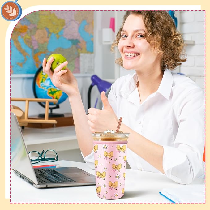 FoldTier 3 Pcs Teacher Appreciation Gifts Teachers Cup Sleeves Iced Coffee - Image 7
