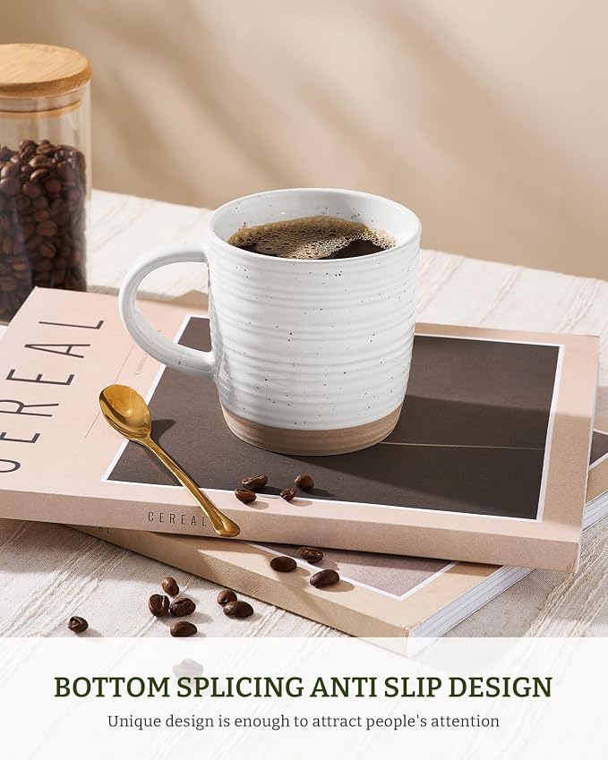 famiware Coffee Mugs Set of 4, 13 oz Mug Set, Ceramic Cup Set - Image 8