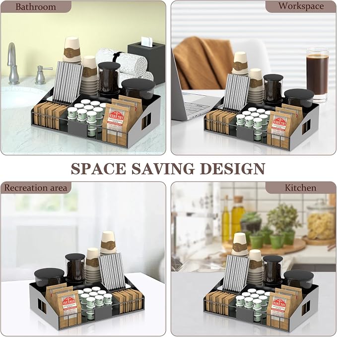Metal Coffee Station Organizer for Countertop - Image 7