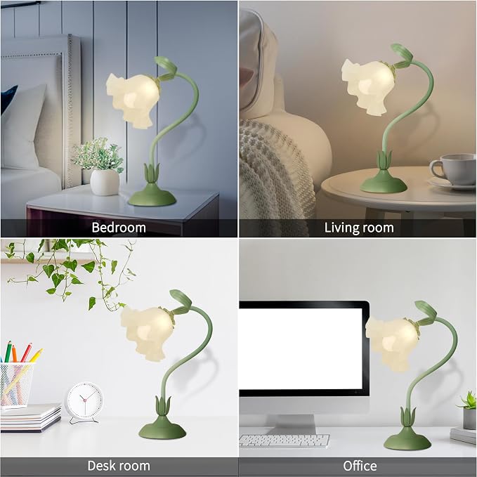 Cute Flower Desk Lamp, 3 Color Temperature Table Lamp - Image 7