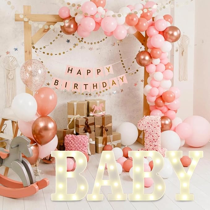 Baby LED Marquee Letter Lights, Light Up Sign - Image 6