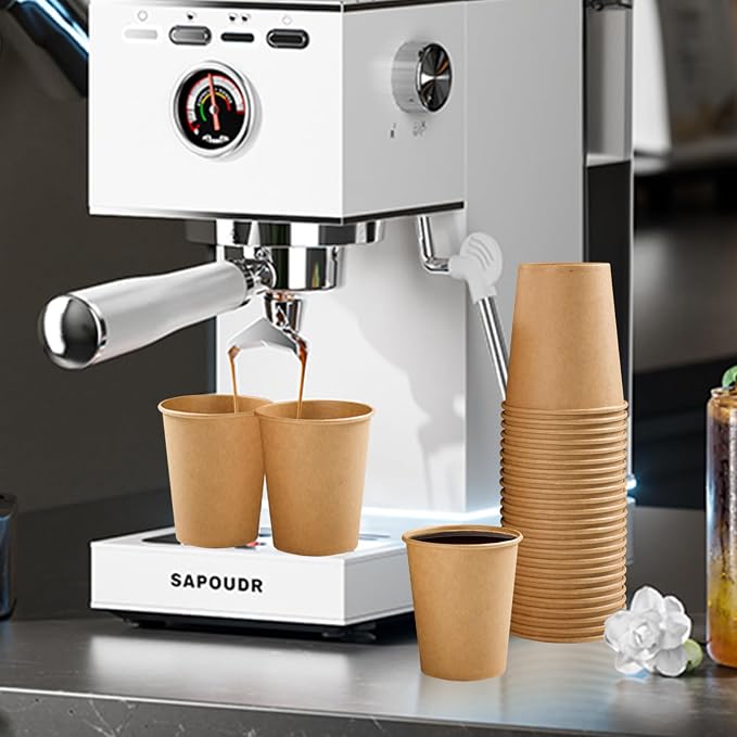 Clawsoff 100 Pack 5 oz Paper Cups, Disposable Kraft Bathroom Cups 5 Ounce - Image 7