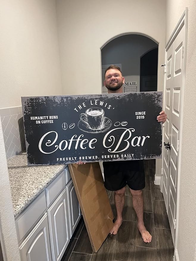 Tailored Canvases Custom Coffee Bar Sign - Image 6