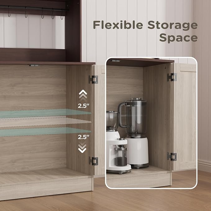 MHOM Farmhouse Bar Cabinet - Image 7