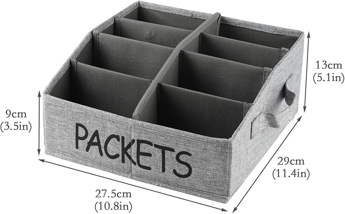 8 Compartment Fabric Snack Organizer - Image 10
