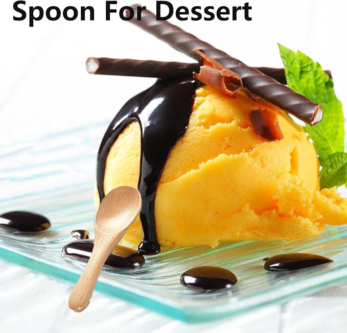 Asanta 6 PCS Small Wooden Spoons, 3.9 Inch Tiny Spoons - Image 8