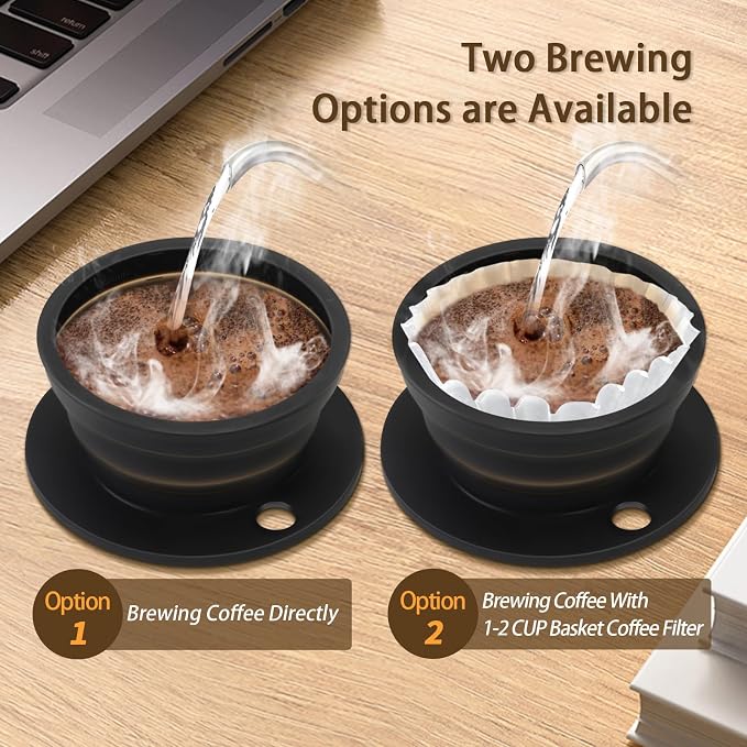 Paperless Collapsible Pour Over Coffee Dripper - Image 9