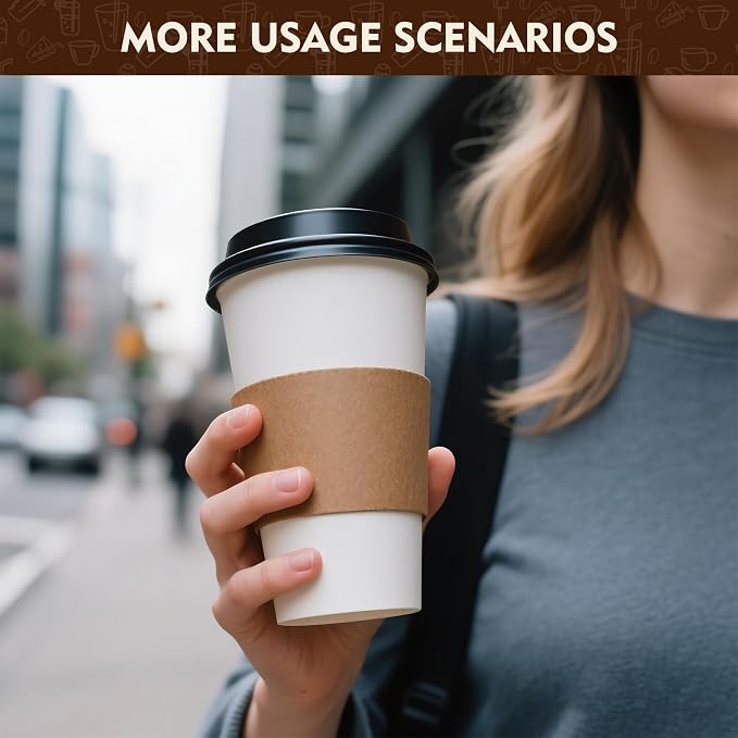 YEEHAW 16 oz 500 pack Disposable Paper Coffee Cups - Image 6