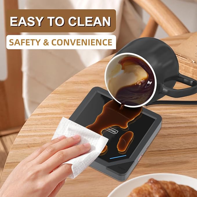 Coffee Mug Warmer with 2 USB Charging Ports: Auto Shut-Off Candle Wax Warmer - Image 8