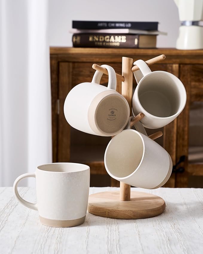 famiware Coffee Mugs Set of 6, Milkyway 13 oz Mug Set, Ceramic Cup Set - Image 7