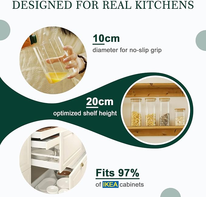 LIBWYS Kitchen Glass Jars Set - Image 8