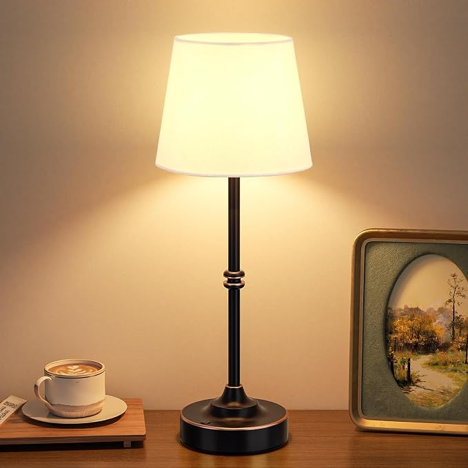 Kakanuo Rechargeable Cordless Table Lamp Antique Black - Image 9