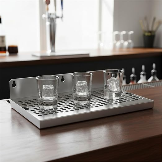 Sturdy 304 Nonrust Steel Wall Mounted Rectangular Pubs Drip Tray Feature Quick - Image 9
