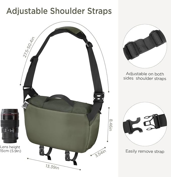 TAAOKA Camera Sling Bag, Waterproof Camera Case - Image 6