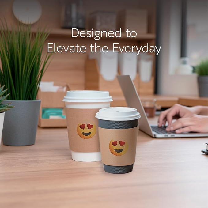 Restaurantware SLEEVES ONLY: Restpresso 5.1 x 2.8 Inch Coffee Cup Sleeves 50 - Image 7