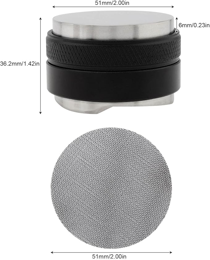 51mm Coffee Distributor & Tamper, Dual Head Coffee Leveler and Espresso Puck - Image 7
