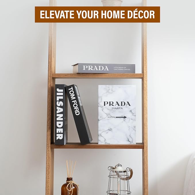 PROBENEX 4 Pcs Decorative Books | Faux Marble Cardboard Coffee Table Decor | - Image 9