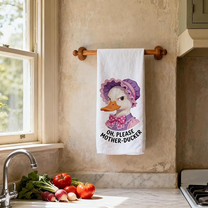 CUTHOLLOW Funny Ducks Decorative Kitchen Towels Set of 4, 15.74"x23.62" - Image 7