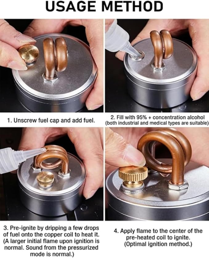 Mini Alcohol Gas Stove, High-Power Portable Mini Outdoor Spirit Burner & - Image 8