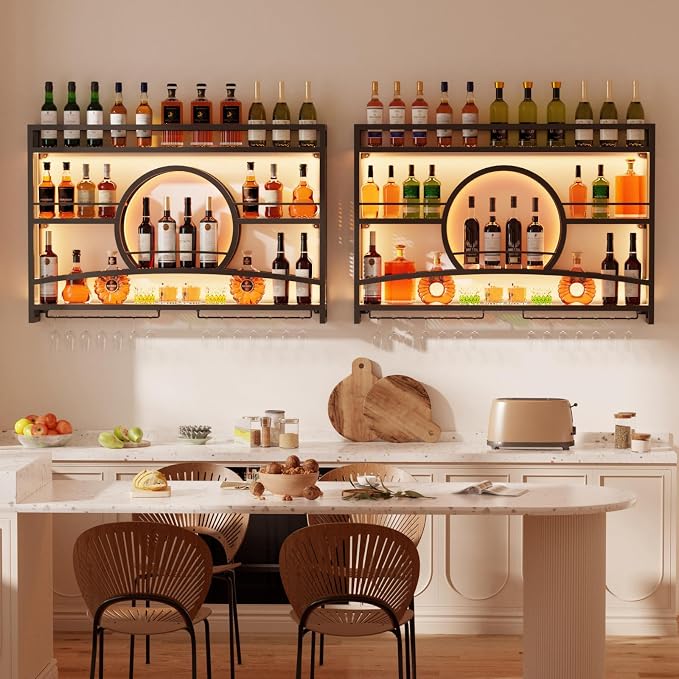 Boshen 3-Tiers 46in Wine Rack Wall Mounted - Image 7