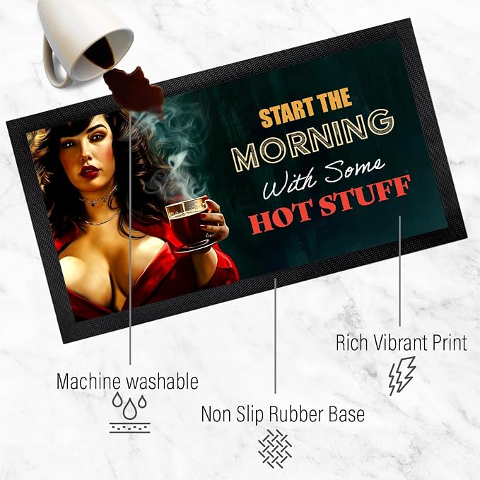 Coffee Bar Mat - Coffee Gifts - Coffee Lover - Coffee Bar Accessories - Barista - Image 5