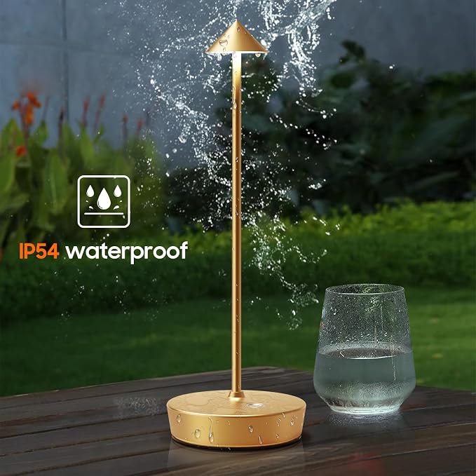 Rechargeable Cordless Table Lamp, 6000mAh LED Battery Operated Desk Lamp Touch - Image 6