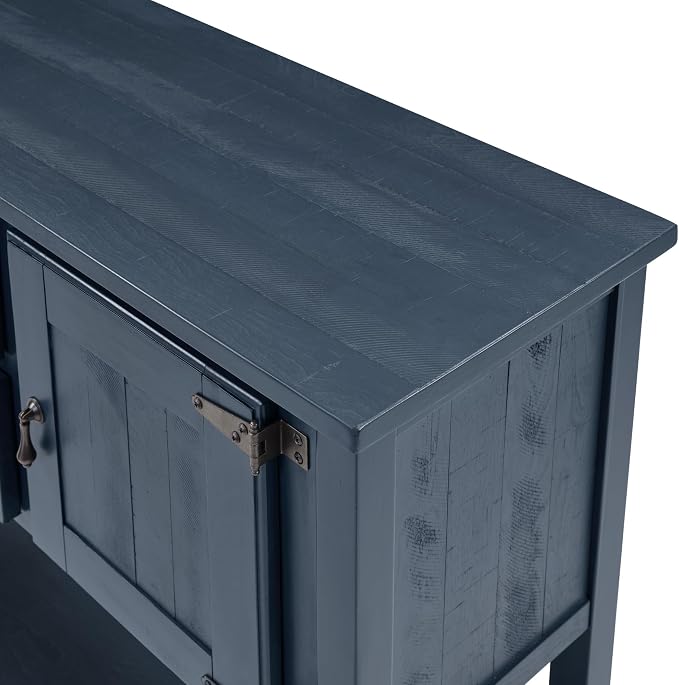 LKTART Farmhouse Sideboard Buffet Cabinet, Solid Wood Sideboard - Image 9
