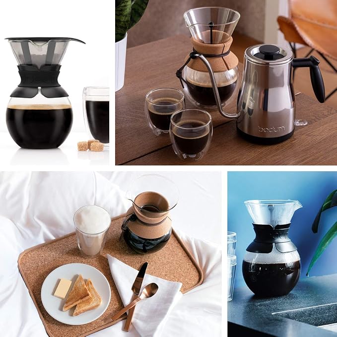 Bodum 51oz Pour Over Coffee Maker, High-Heat Borosilicate Glass - Image 6
