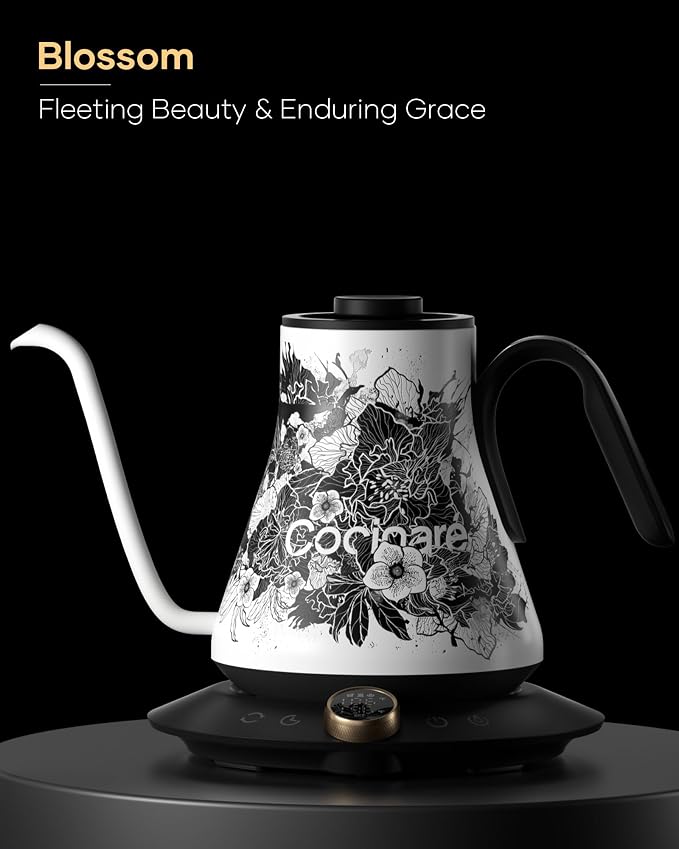 Cocinare Artisan Blossom Gooseneck Electric Kettle, ±1℉ Precise Temperature - Image 9