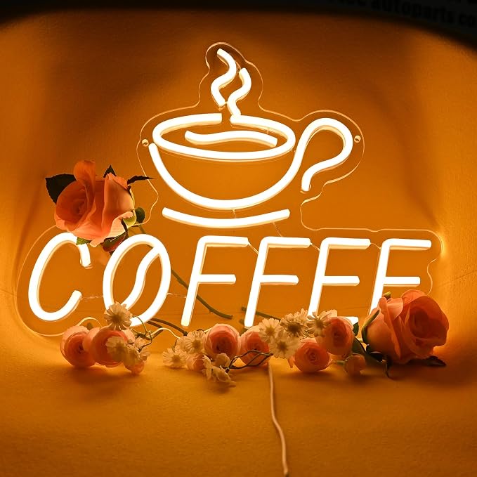 Planzo Coffee Neon Signs Light for Restaurant Coffee Shop Home Cafe Bar Beer - Image 7