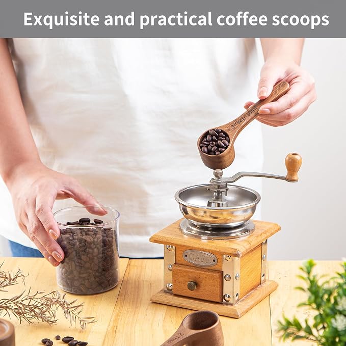 4PCS Wooden Measuring Scoops Acacia Wooden Scoops - Image 6