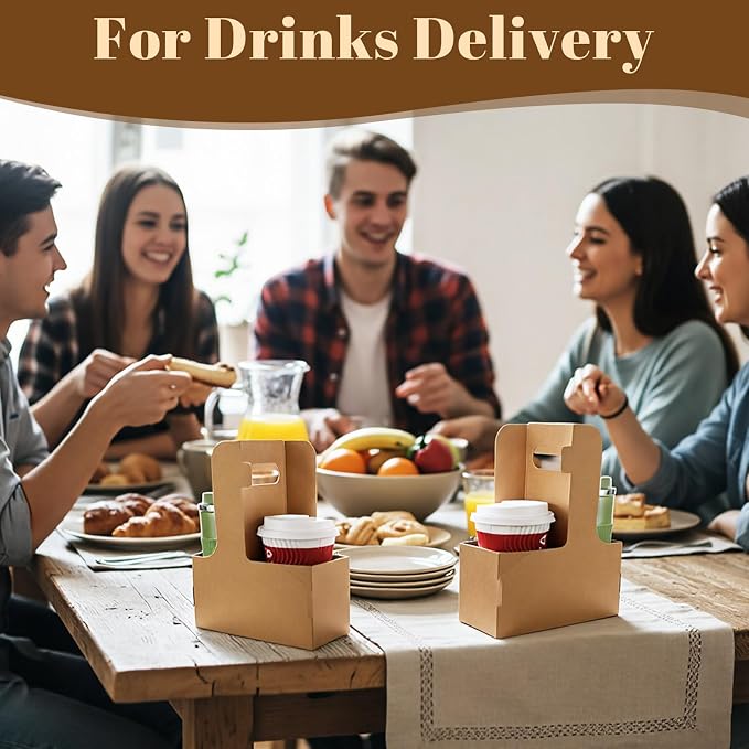 100 Pack 2 Cup Drink Carrier - Image 7
