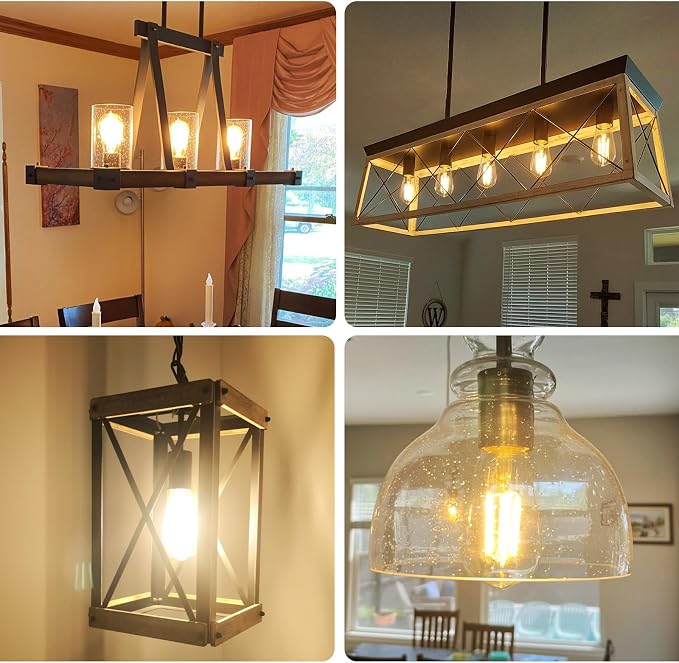 Qingmiao Vintage LED Edison Bulbs, ST58 Dimmable 4W E26 LED Bulb 40W Equivalent - Image 7