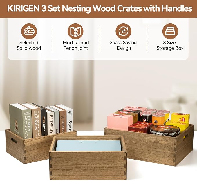 KIRIGEN Nesting Wood Crates - Image 7