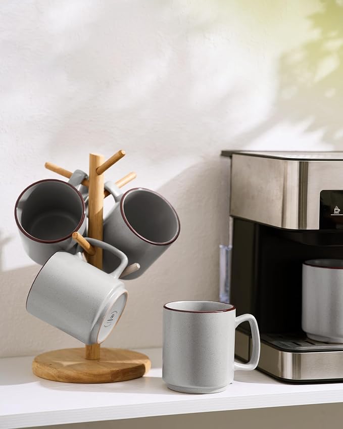 famiware Coffee Mugs Set of 6, Nebula 14oz Coffee Mugs, Ceramic Cup Set - Image 8