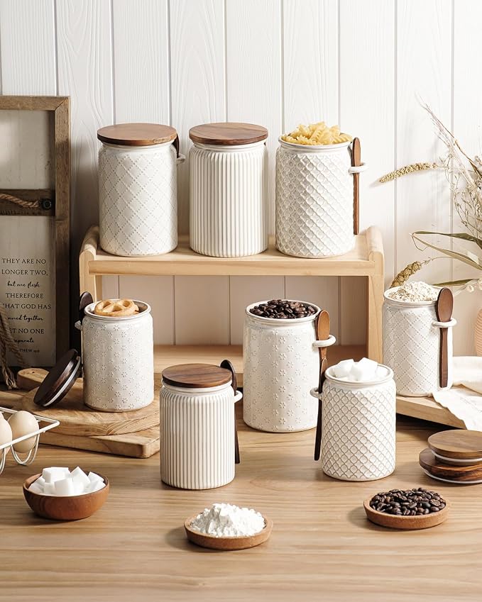 getstar Canisters Sets for the Kitchen, 32 oz Sugar Coffee Tea Storage - Image 7