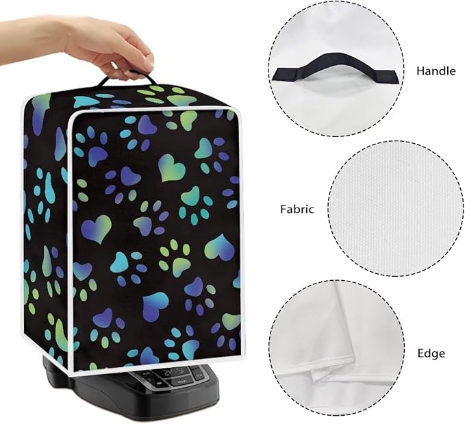 Blue Dog Paw Coffee Machine Covers Removable Covers - Image 6