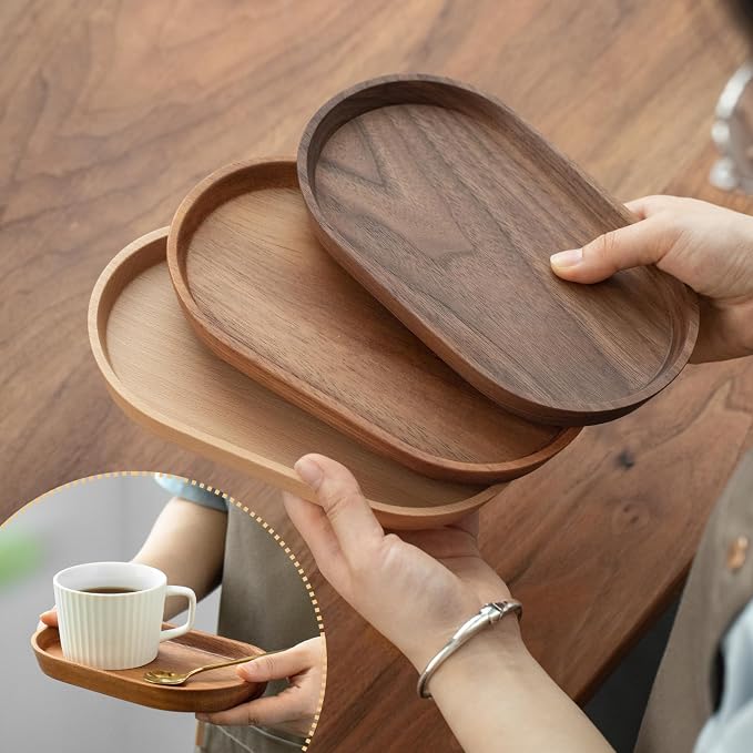 Vandroop Mini Serving Trays for Parties, Small Decorative Tray for Tea&Coffee - Image 7