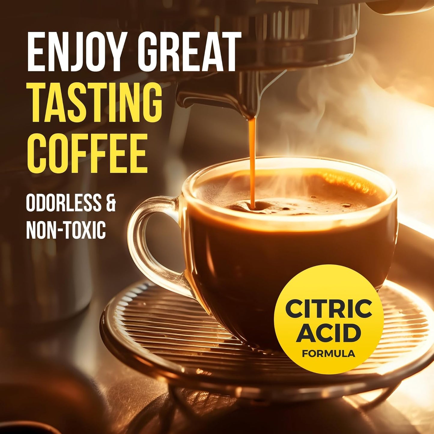 Bastion Coffee Machine Descaler & Cleaner - 2 Uses. (1 Bottle) Universal Descaling Solution Compatible with Keurig, Nespresso, Delonghi and All Single Use Coffee and Espresso Machines