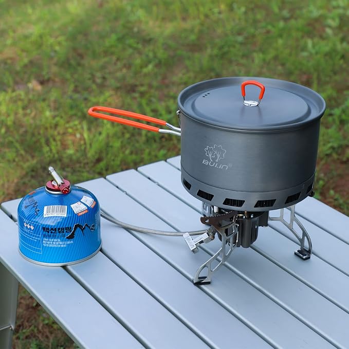 Bulin Camping Pot, 2.1L High Efficiency Backpacking Pot Ultralight Camping - Image 7