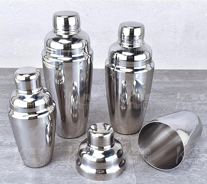 Small Size 8.4 Oz Cocktail Shaker, 5.5 In x 2.5 In Stainless Steel Drink Shaker - Image 5
