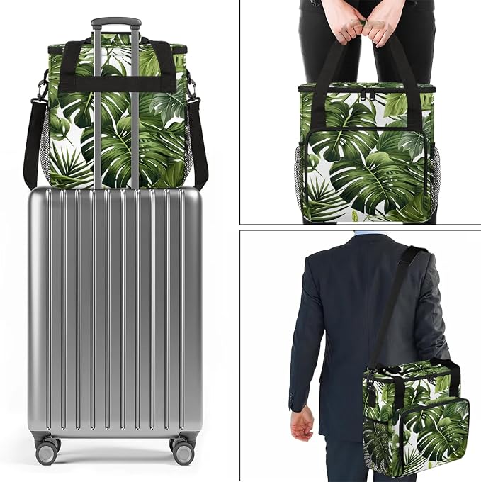 Tropical Plants Green Palms Leaf Banana Leaves Coffee Maker Carring Bag - Image 7