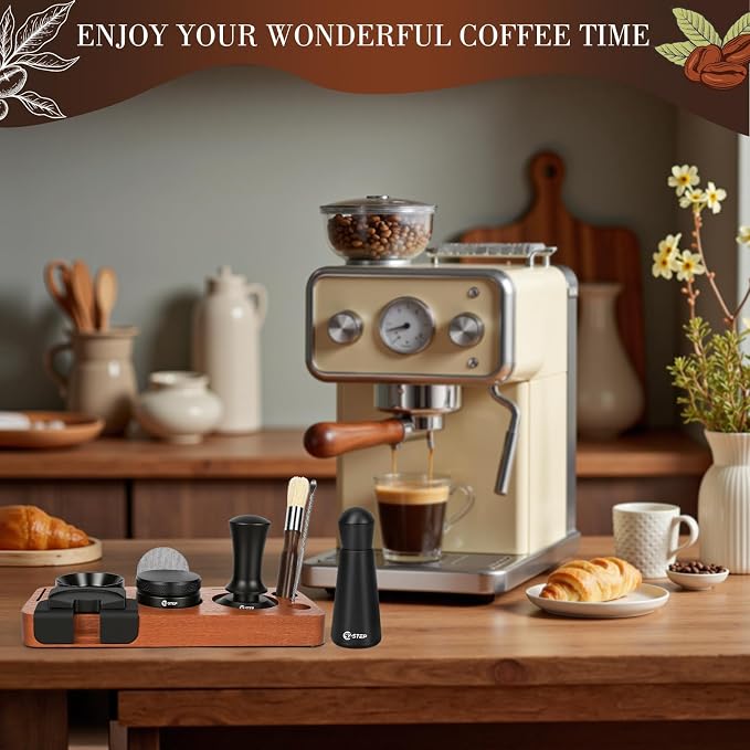 Y-Step 8 Pcs Espresso Accessories Kit, 51mm Espresso Tamper Kit Espresso Tools - Image 8