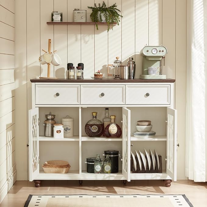 Joaxswe Farmhouse Sideboard Buffet Cabinet - Image 9