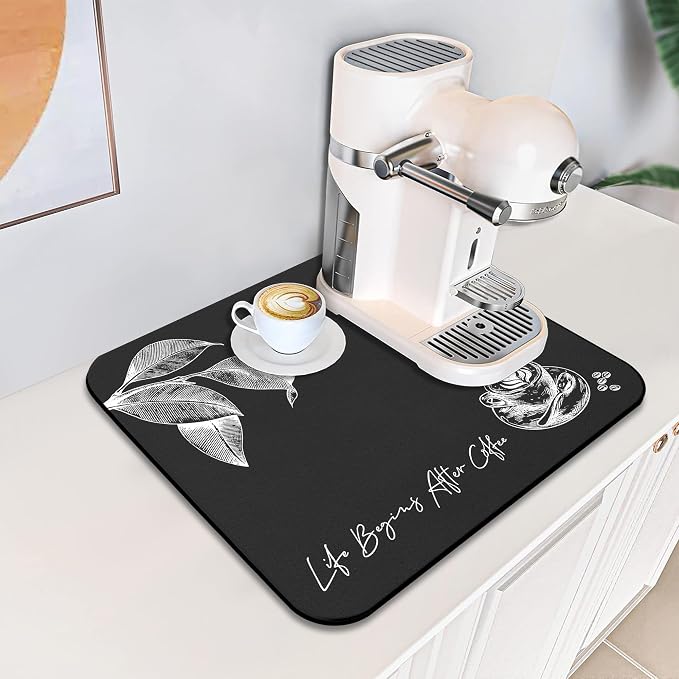 Coffee Mat - Fashion Absorbent Drying Mat Waterproof Protects Kitchen - Maker - Image 7