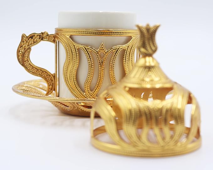 Kuchengerate 2pcs Turkish Greek Arabic Moroccan Coffee Cups - Image 9
