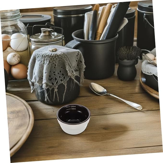 Porcelain Cupping Cup Ceramic Measuring Cup Coffee Beans Dosing Weigh Coffee - Image 9