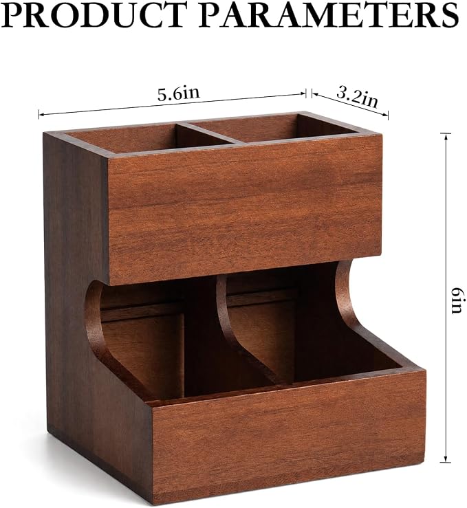 Wood Pod Dispenser Designed for Nespresso Vertuo Capsules, Freestanding - Image 8