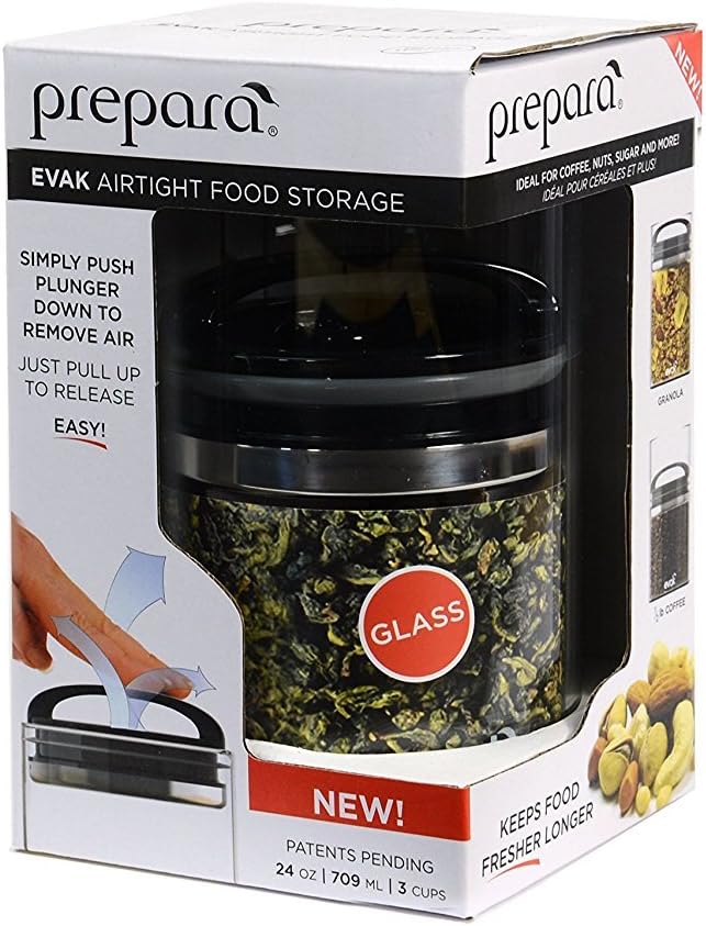 Prepara Evak Compact Airtight Glass Storage Canister, Medium β Borosilicate - Image 4